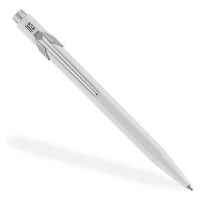 Spectrum Line Caran d'Ache 849 Fluo Ball Point White in Slimpack Box, Black Ink